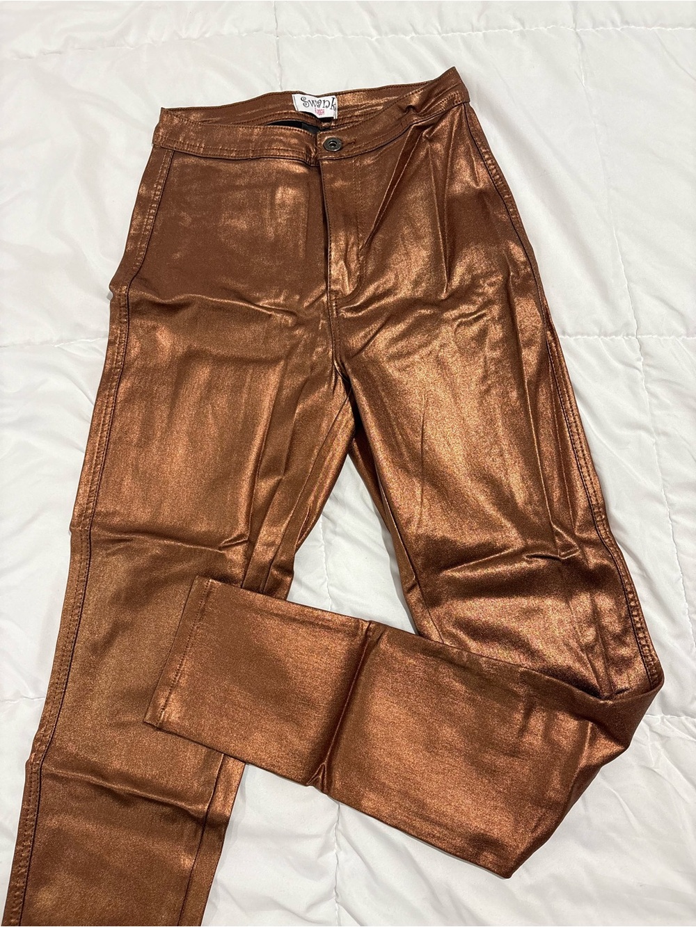 SWANK Metallic Copper-Tone women’s Pants